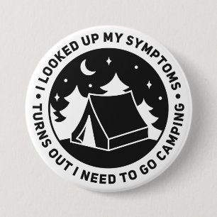Camping Outdoors Adventure Button