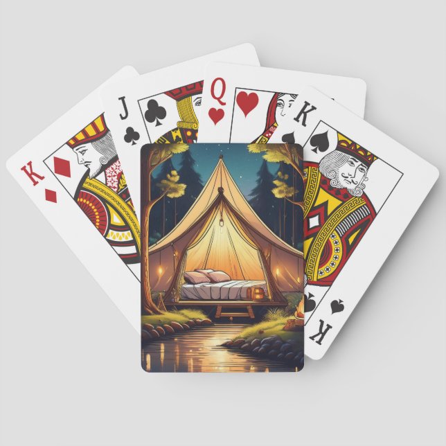 Camping Over a Stream Playing Cards (Back)