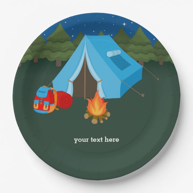 Camping Paper Plate (Front)