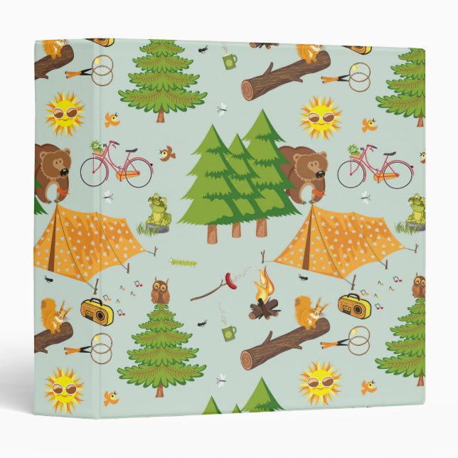 Camping Pattern Binder (Front/Spine)