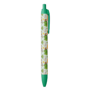 Camping Pattern Black Ink Pen