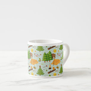 Camping Pattern Espresso Cup