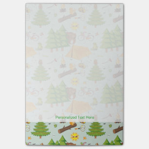 Camping Pattern Post-it Notes