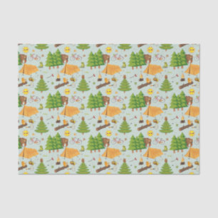 Camping Pattern Tissue Paper