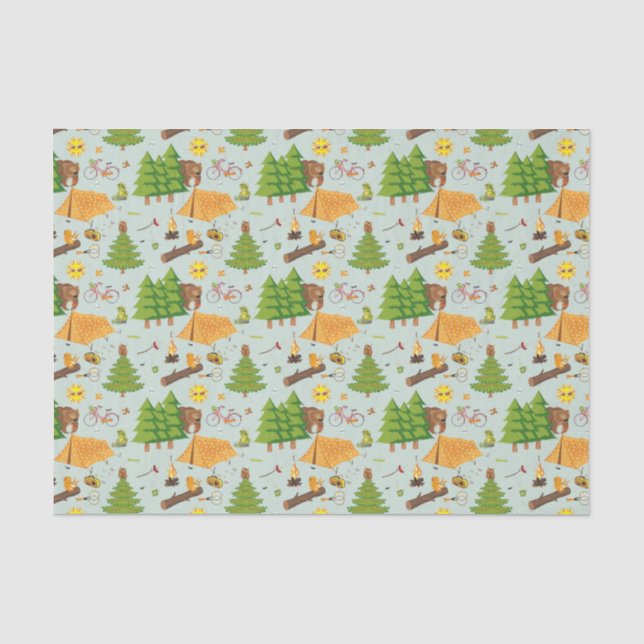 Camping Pattern Tissue Paper (Front)