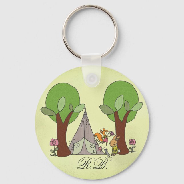 Camping personalisiert keychain (Front)