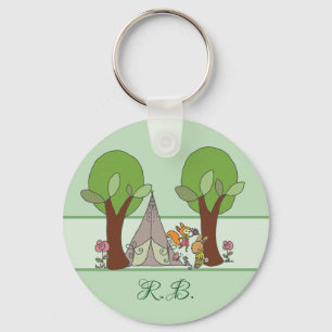 Camping personalisiert keychain
