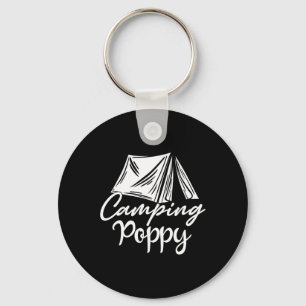 Camping Poppy Camper Family Matching Camp Trip Keychain
