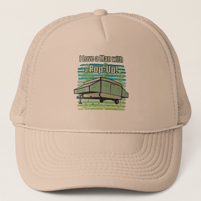 Camping PopUp Trucker Hat (Front)