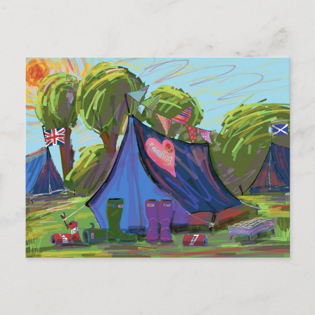 Camping Postcard (Front)