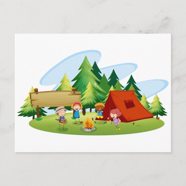 Camping Postcard (Front)