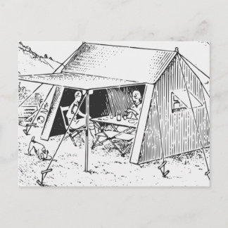 Camping Postcard
