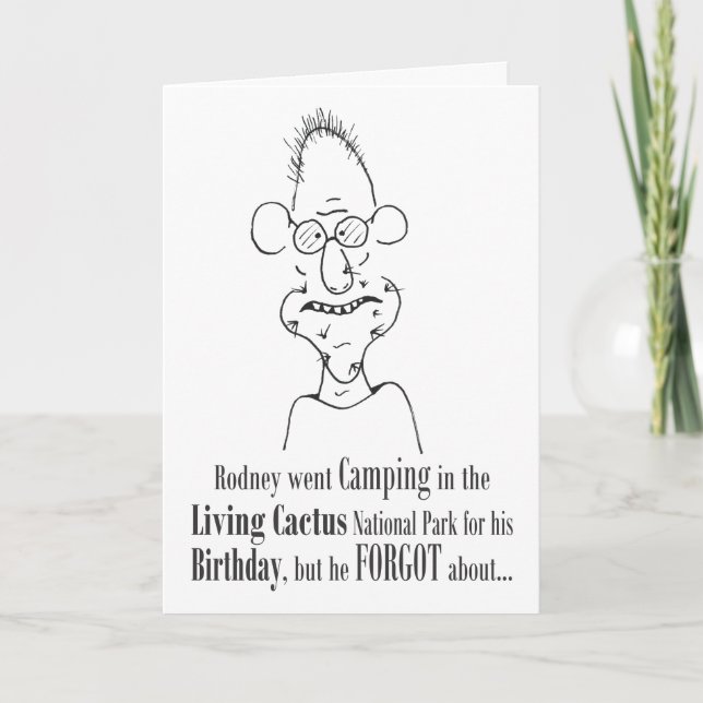 Camping pour son anniversaire - Carte (Devant)
