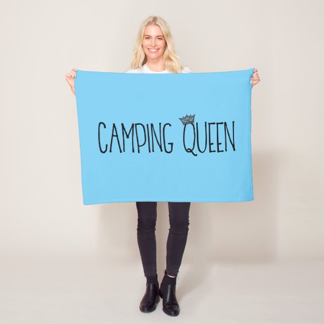 "Camping Queen" Fleece Blankets (In Situ)