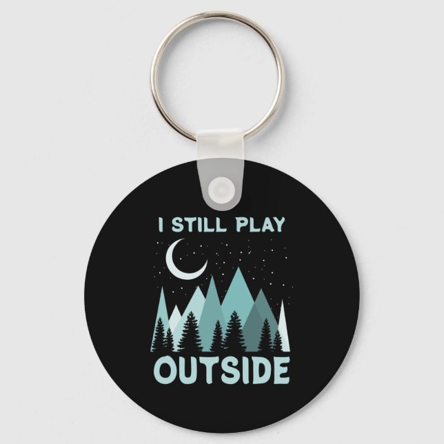Camping Quote Vacation Keychain (Front)