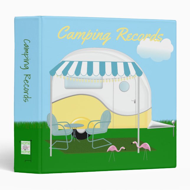 Camping Records 3 Ring Binder (Front/Spine)