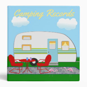 Camping Records 3 Ring Binder