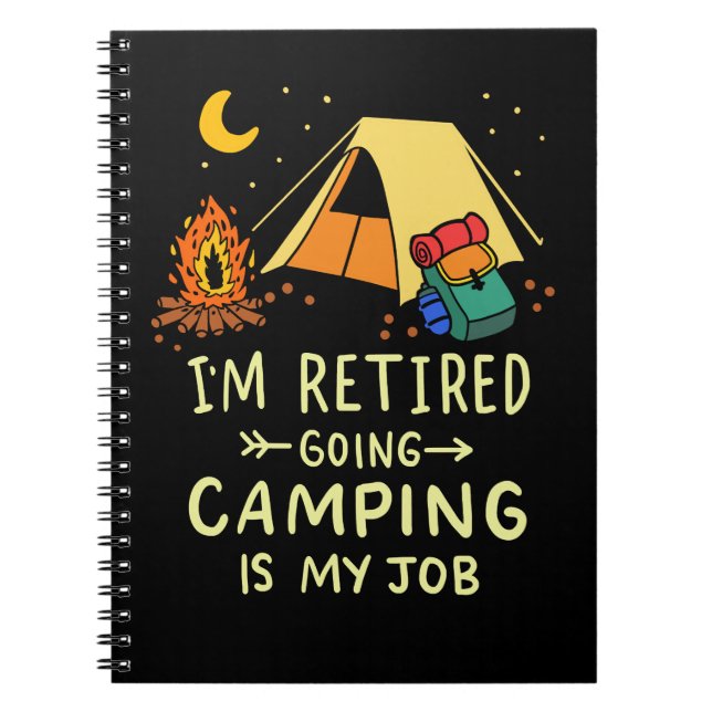 Camping Retirement Camper camper Notebook (Front)