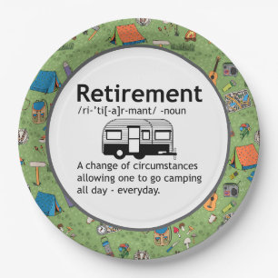  Camping Retirement Definition    Paper Plate