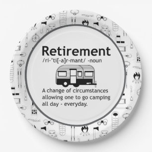  Camping Retirement Definition    Paper Plate