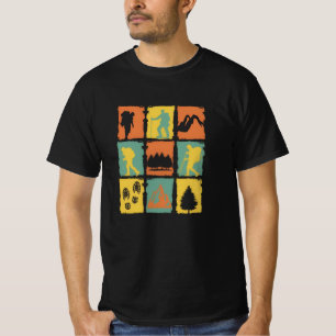 camping retro vibes, comping Fires Friends T-Shirt