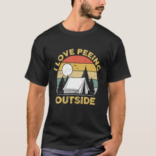 Camping Retro Vintage I Love Camping Outside T-Shirt
