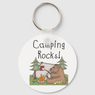Camping Rocks Keychain