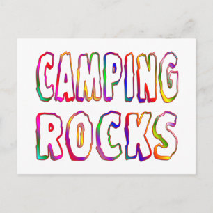 Camping Rocks Postcard