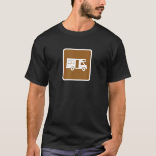 Camping RV Road Sign Trailer Weekend Camper Graphi T-Shirt