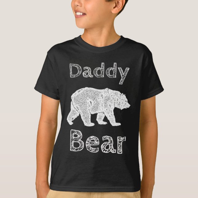 Camping Shirts For Men Funny Daddy Bear T Shirt Fa (Front)