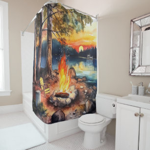 Camping Shower Curtain