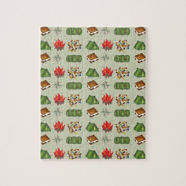 Camping Sleepaway d'été Camping Puzzle thématique (Vertical)