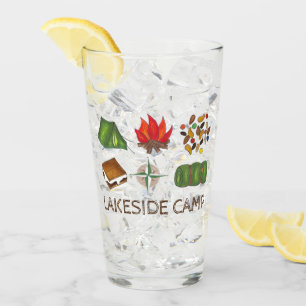 CAMPING Sleeping Bag Tent Fire S'mores Camp Glass