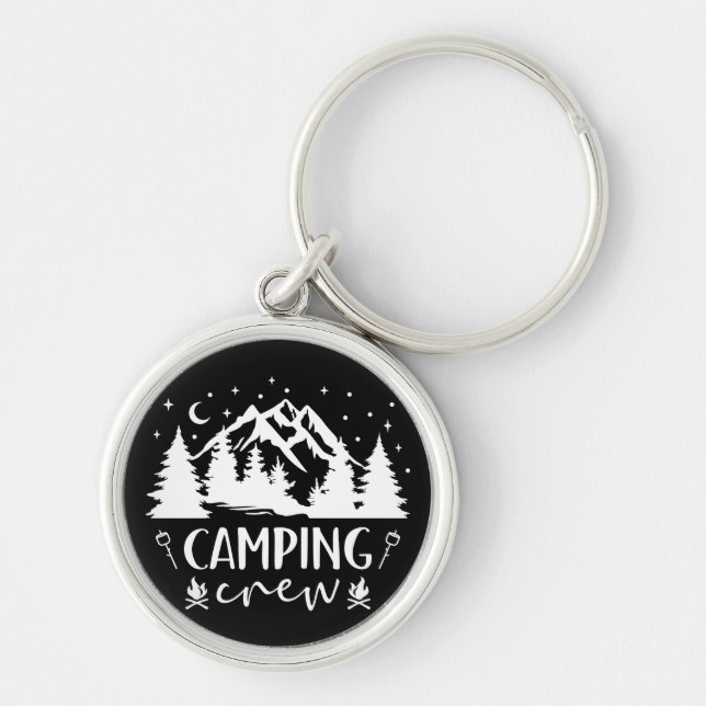 Camping Smore Crew Cute Smores Gift for Campers Keychain (Front)