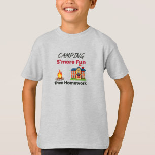 Camping S'more Fun Than Homework T-Shirt