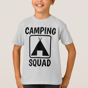 CAMPING SQUAD Kids T-shirts