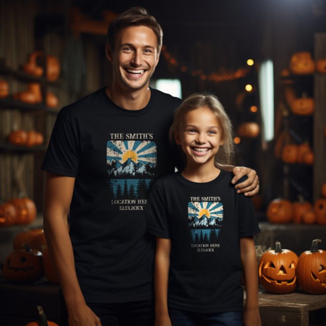 Camping squad matching family trip distressed T-Shirt (Creator Uploaded)