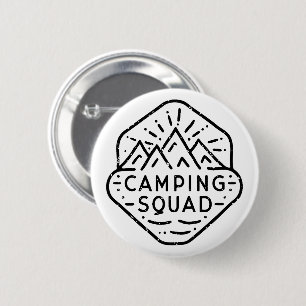 Camping squad matching summer camp 2 inch round button