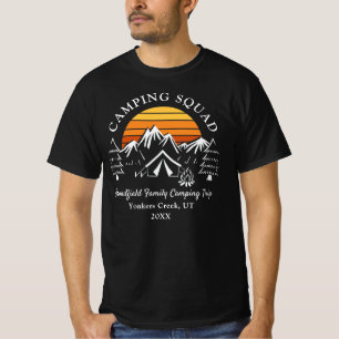 Camping Squad Modern Family Matching Dad T-Shirt