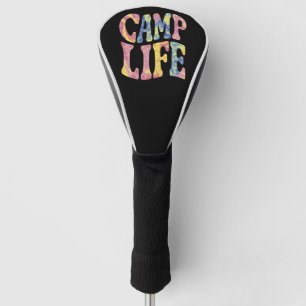 Camping Summer Girls Camp Life Tie-Die Retro  Golf Head Cover