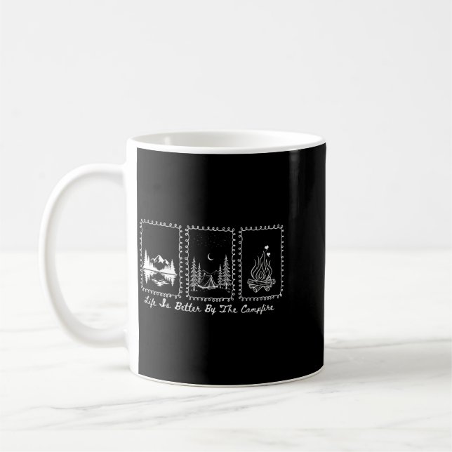 Camping Summer Vacation Camp Life Is Better Coffee Mug (Left)