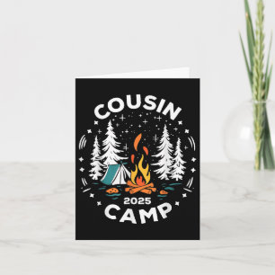 Camping Summer Vacation Crew Cousin Camp 2025  Card