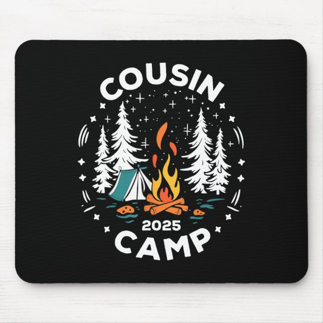 Camping Summer Vacation Crew Cousin Camp 2025  Mouse Pad (Front)