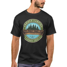 Camping T-shirt voyage en canot
