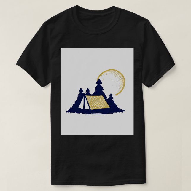 Camping Tent 1 T-Shirt (Design Front)