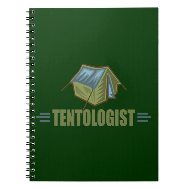 Camping, Tent Notebook (Front)