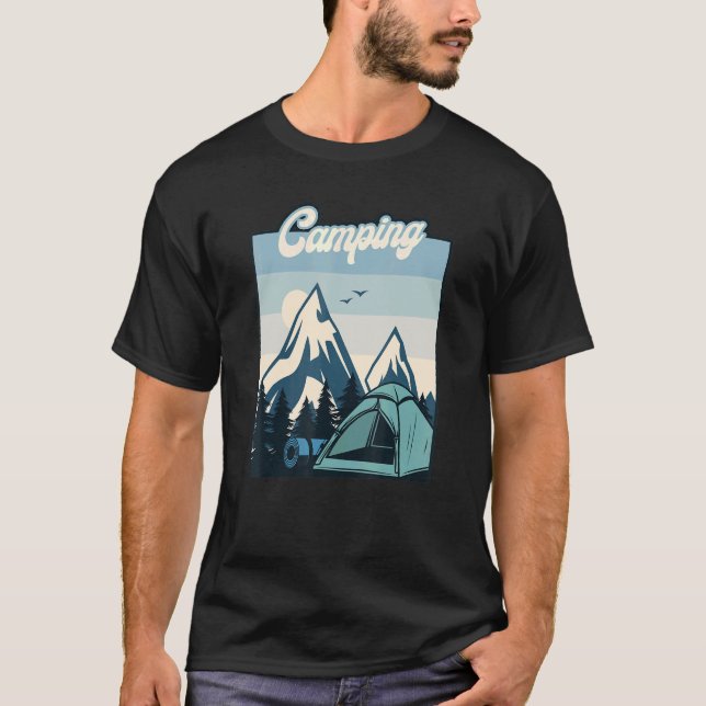 Camping Tents Glamping Camping Camping T-Shirt (Front)