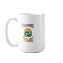 Camping themed tea pot