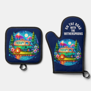 Camping Therapy  Oven Mitt & Pot Holder Set