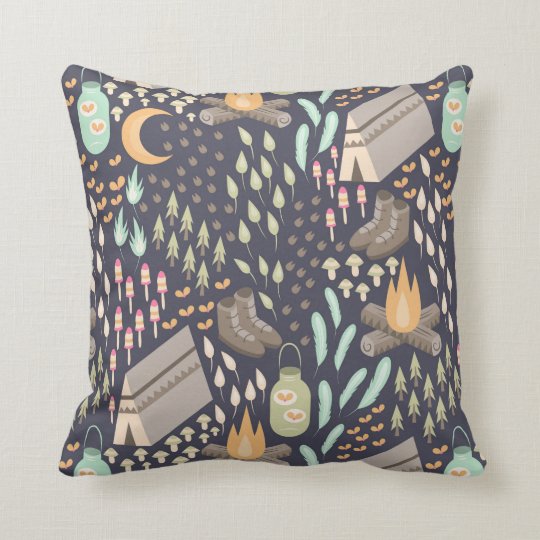 Camping Throw Pillow Zazzle.ca